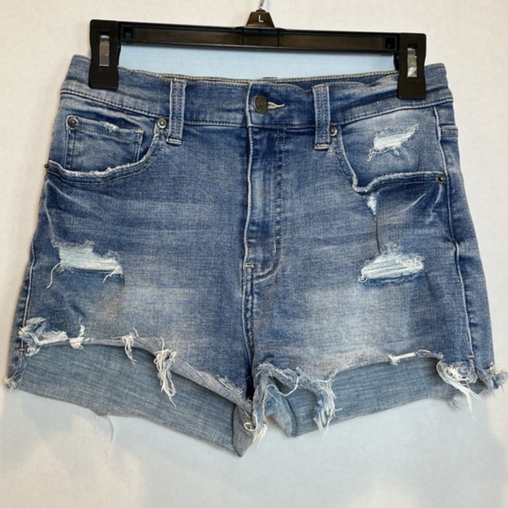 Pistola‎ Distressed Size 27 Denim Shorts Stretch High Low